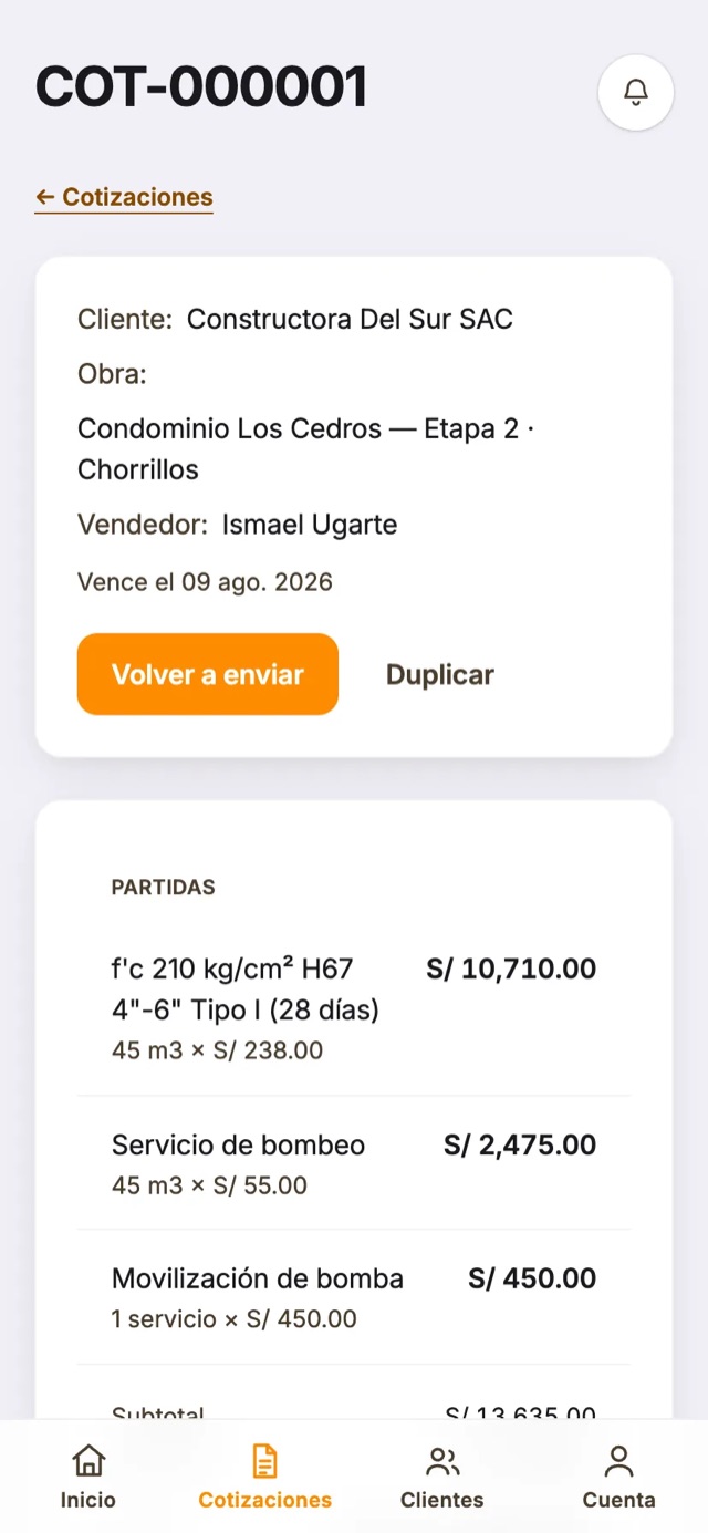 La cotización